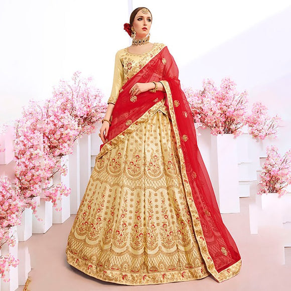 Lehenga Choli India for Women Wedding Silk Floss Embroidery Luxurious Coustme Indian Pakistani Dress Ropa India Mujer Gold Robe